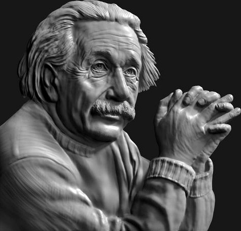 Albert Einstein Relief | 3D