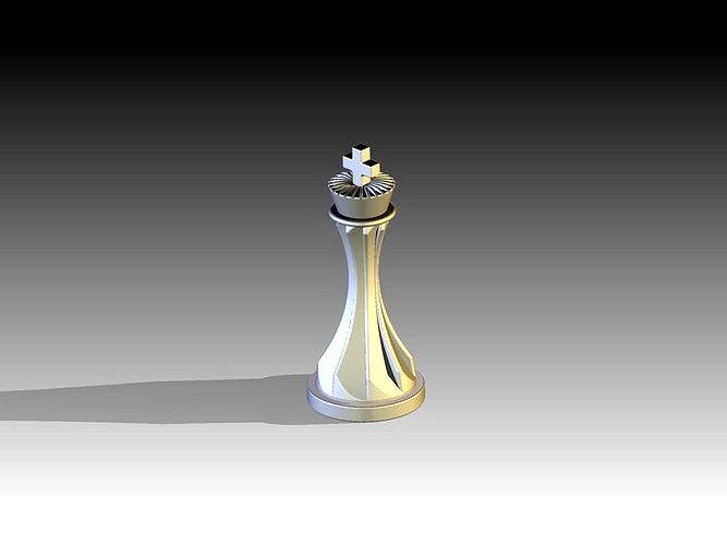 king chess piece | 3D