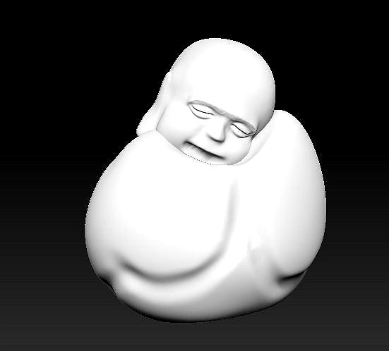 To sleep sitting up Laughing Buddha | 3D