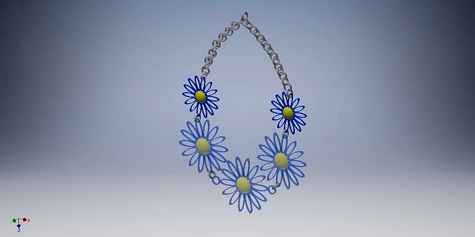 Flower Necklace | 3D