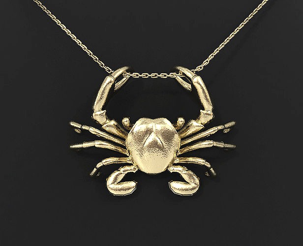 Cancer Zodiac Pendant | 3D