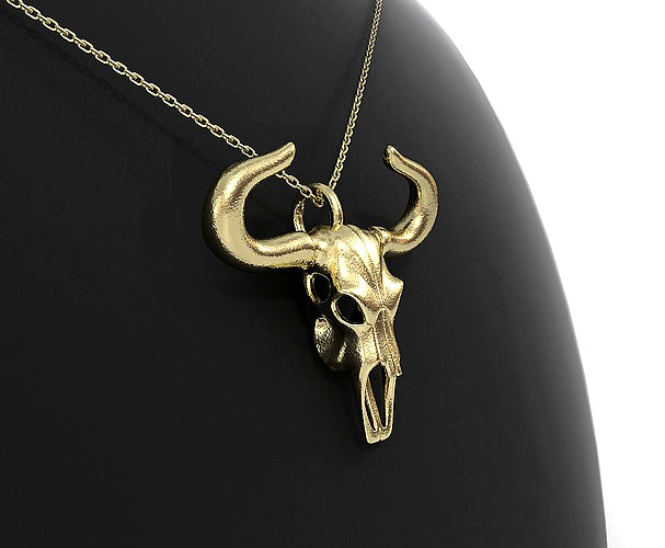 Taurus Zodiac Pendant | 3D