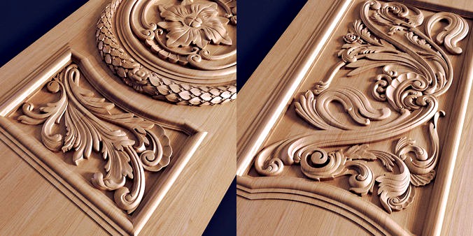 Carved door | 3D