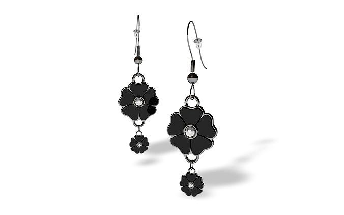 Gothic Flower Earring | 3D