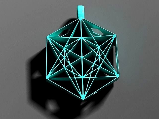 Metatrons Cube Pendant | 3D