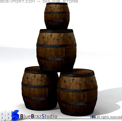 Barrels 3D Model