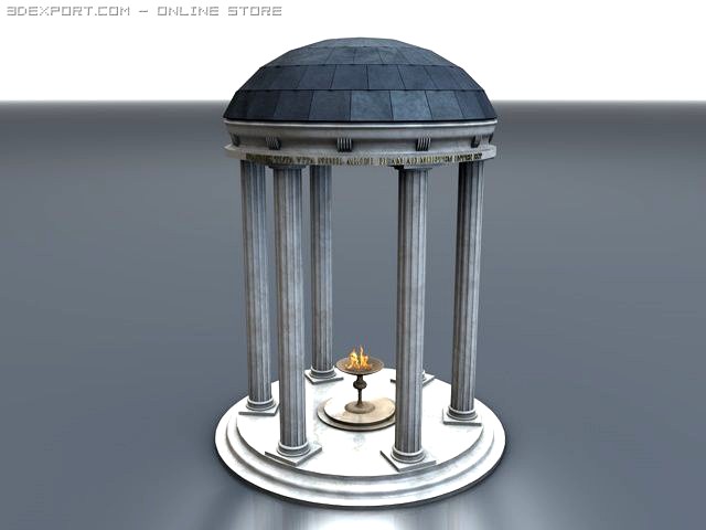 Small Roman temple 3D Model