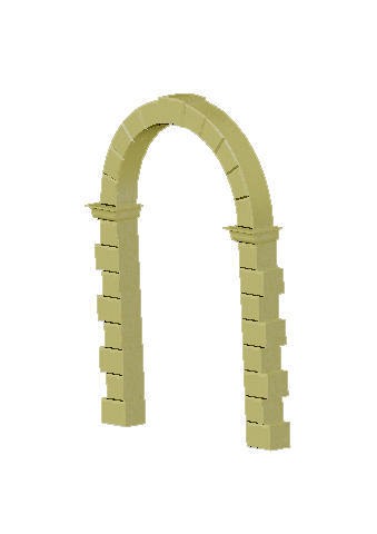 Arco a tutto sesto Romano | 3D