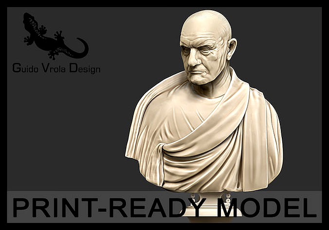 Printable bust of Roman Empire Consul | 3D