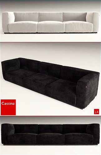 Cassina MexCube Sofa | 3D
