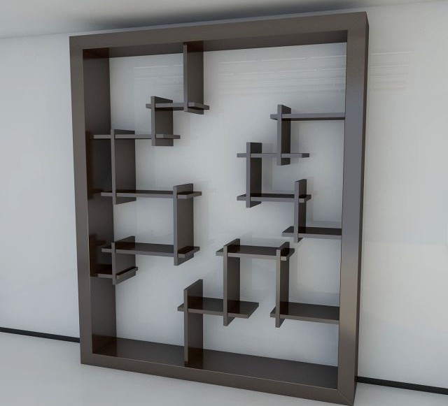 Bookshelf 7 MAX 2011 3D Model