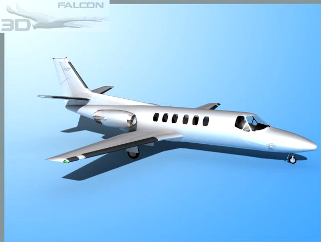 Falcon3D Citation V C560 FS03 3D Model