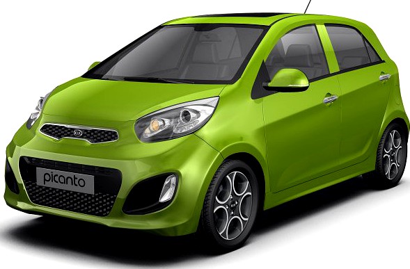 Kia Picanto 2012 3D Model