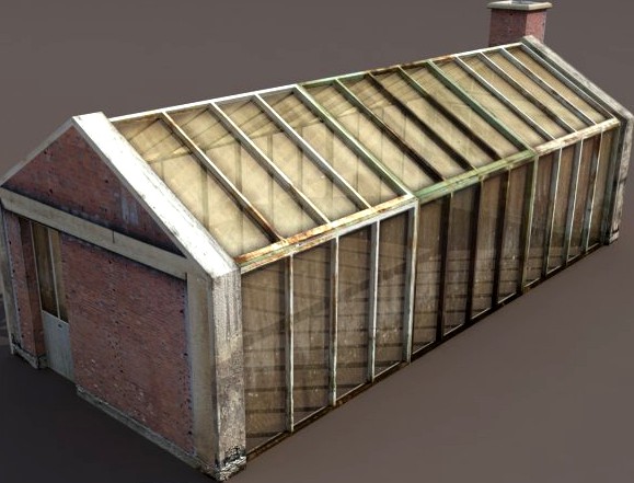 Greenhouse Skylight Windows Low Poly 3d Model 3D Model