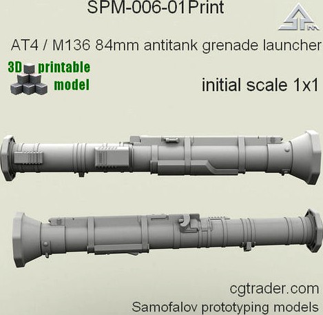 SPM-006-01Print  AT4 M136 grenade launcher | 3D