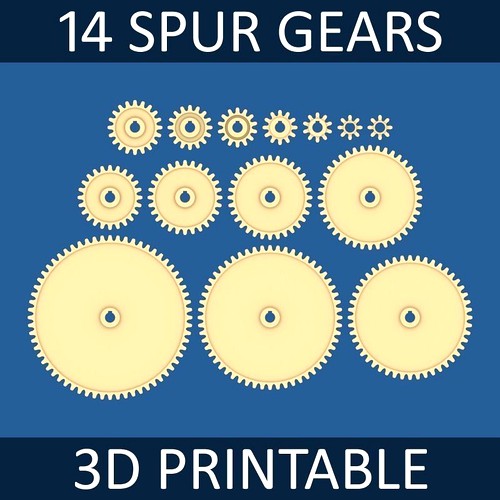 Spur Gear Collection 02 | 3D