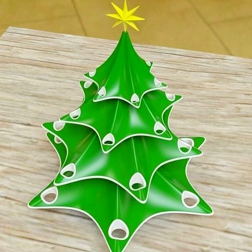 Stylish christmas tree | 3D