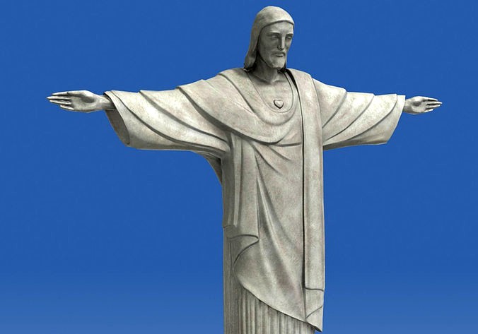 Realistic Christ Redeemer Statue 3D | 3D