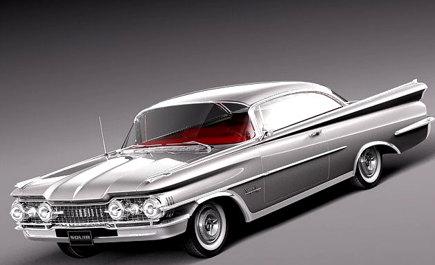 Oldsmobile 88 1959 coupe 3D Model