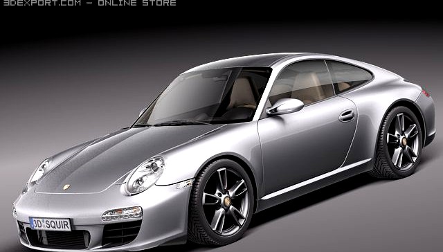 Porsche 911 Carrera  2011 997 coupe 3D Model