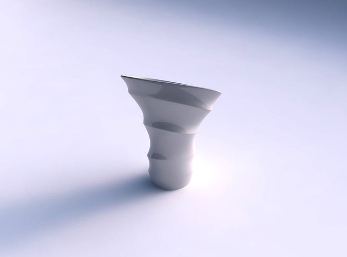 Vase vortex smooth with horizontal sections | 3D