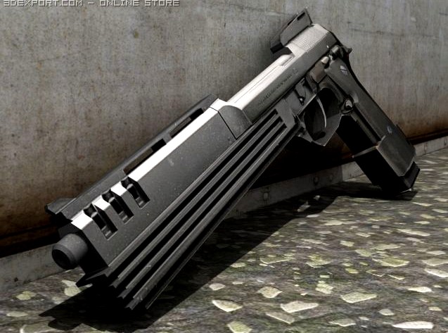 Beretta Auto 9 3D Model