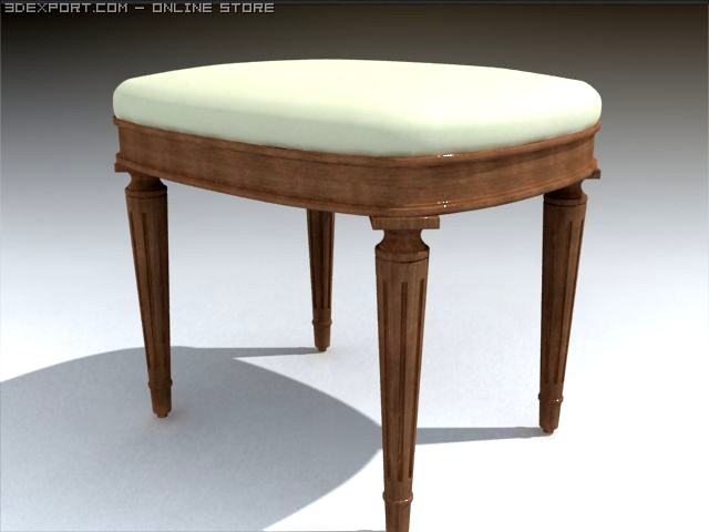 Classic stool 3D Model