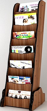 Magazines Display Rack 3D Model