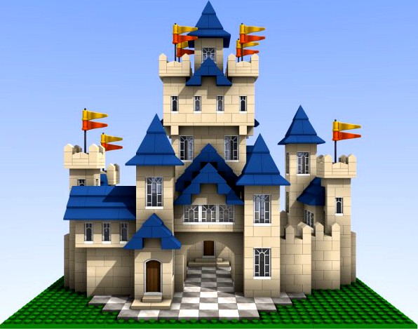 Toy building castle 3D Model