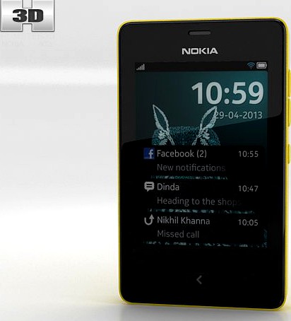 Nokia Asha 501 3D Model