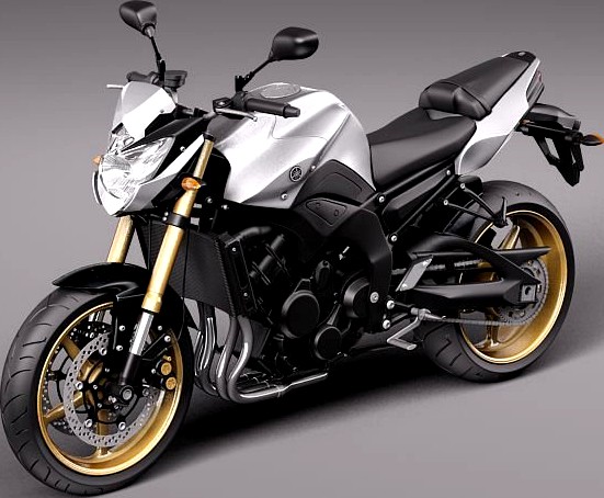 Yamaha FZ8 Fazer 2011 3D Model