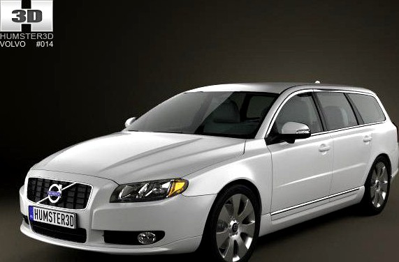 Volvo V70 2011 3D Model