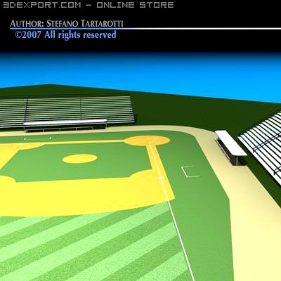 Baseball field 3D Model