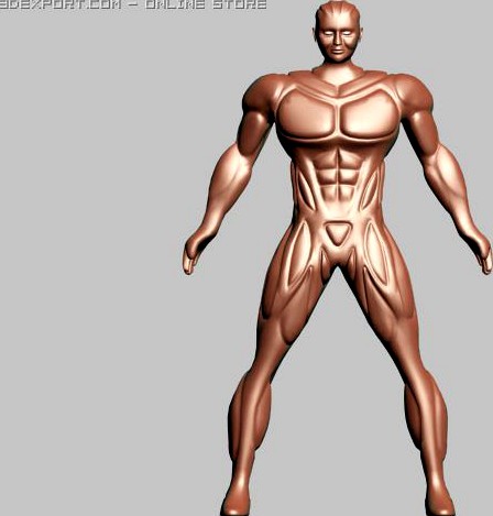 Strong Man 3D Model