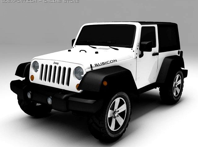 Jeep Rubicon 2007 3D Model