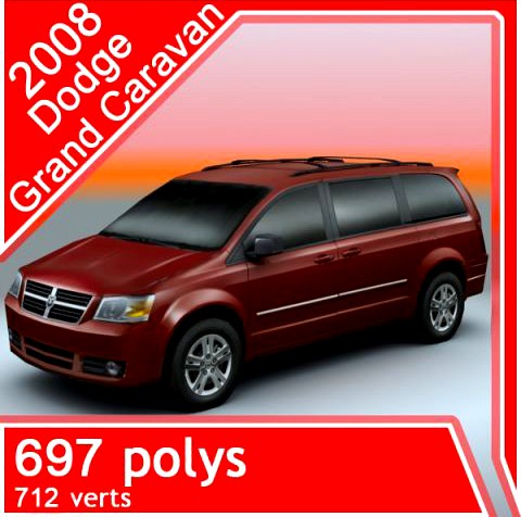 2008 Dodge Grand Caravan 3D Model