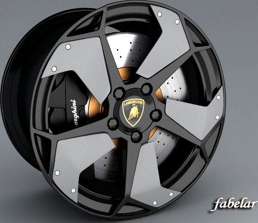 Lamborghini Reventon rim 3D Model