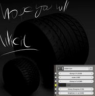 Tyre rubber shader