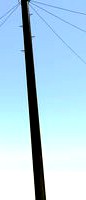 Telephone Pole (Simple UK BT Type - 9 metres )