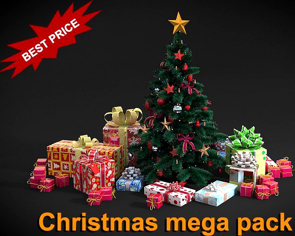 Christmas mega pack 3D Model