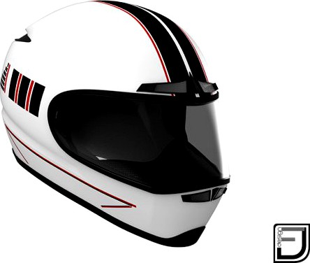 White Helmet H02 3D Model