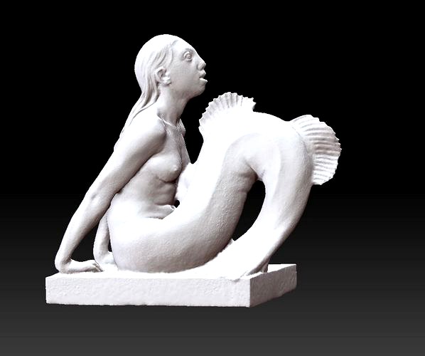 mermaid satue | 3D