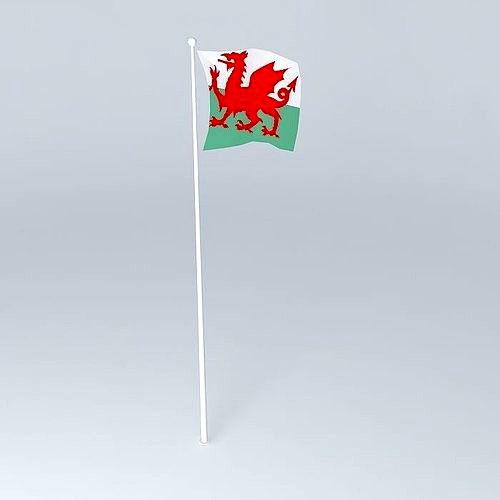 The Red Dragon flag Welsh