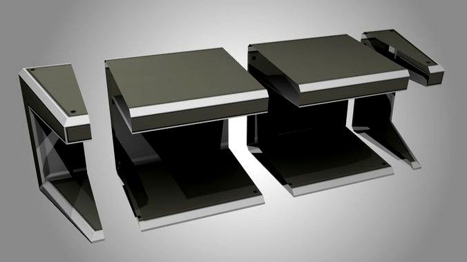 Game Modular Scifi Table Standing Desk Briefing Room Laboratory