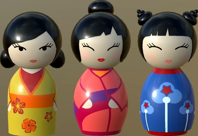 Kokeshi Japanese doll 3