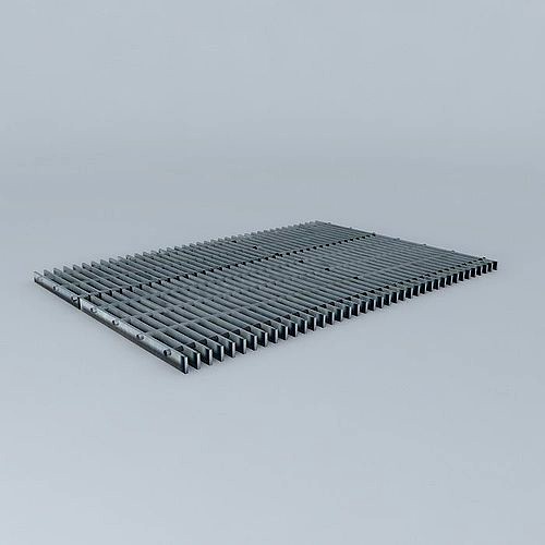 Grating metal floor