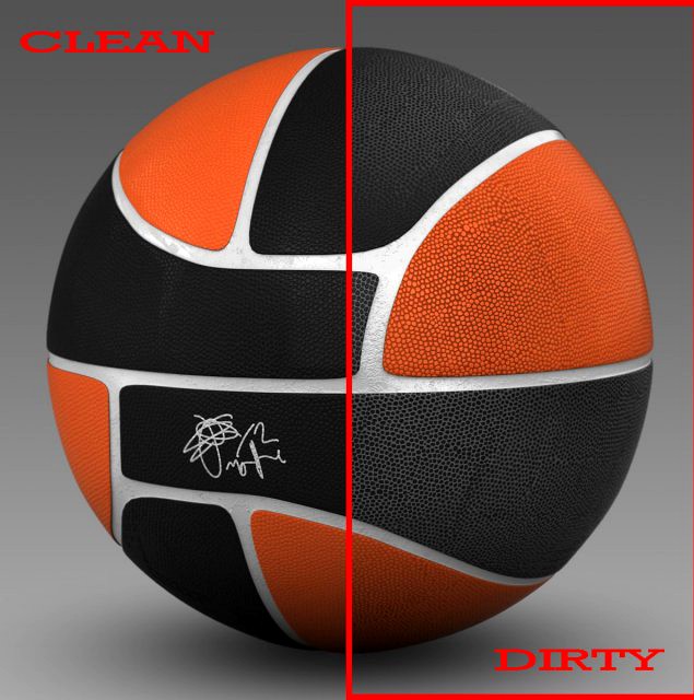 Basketball ball euro black 3D Model