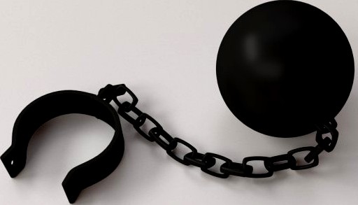 Ball and Chain 3D Model