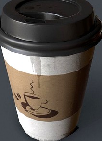 Paper cup coffee