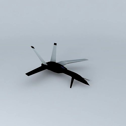 Futuristic jet plane
